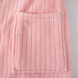 Ultra-Soft Coral Fleece Hooded Bathrobe - Absorbent, Cozy Loungewear For All Seasons, Perfect For Bathroom, Pool & Beach