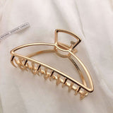 New Women Elegant Gold Silver Hollow Geometric Metal Hair Claws Vintage Hair Clips Headband Hairpins Fashion Hair Accessories