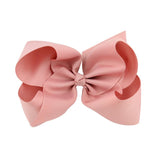 6 Inch Big Grosgrain Ribbon Solid Hair Bows With Clips Girls Kids Hair Clips Headwear Boutique Hair Accessories