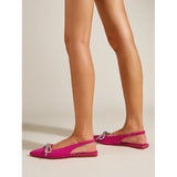 kamames kamames Diamond Bow Dew With Muller Pointed Flat Heel Women's Single Shoes