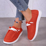 kamames New Round Head Muffin Sole Single Shoes Rubber Soles Pure Color Lace Large Size Lace Women's Singles Shoes