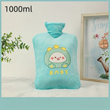 Cozy Cartoon Plush Hand Warmer - 16.91-67.63oz Winter Hot Water Bottle, PVC Material, No Batteries Required