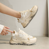 kamames Sneakers Women 2022 Winter Fashion Plus Velvet for Ladies Casual Footwear Warm Lace-up Running Shoes Zapatos De Mujer