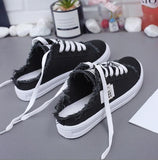 kamames Shoes for Women's 2022 Fashion Breathable White Sneakers Women Non Slip Casual Flats Women Socofy Loafers Zapatillas Muje