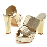 kamames Sgesvier Woman Shoes 2022 Summer Open Toe Slip On Women Sandals Heels Thick High Heels Sandals Party Shoes Size 34-43 B420