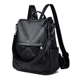 Women's Backpack  New Korean Style Trendy Women's Soft Leather Shoulder Multi-Purpose Shoulder Bag Simple Casual Travel Backpack