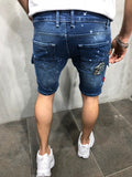 2025 2025 men's jeans new ripped slim-fitting men's pants New exclusive for Popularan station men's badge pants