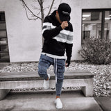 2025 2025 new slim-fitting denim men's trousers New spot 2025 men's elastic waist trousers