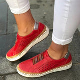 kamames kamames Single Shoes Women 2023 Summer New Flat Ribbon Set Foot Spell Color Large Size Women's Shoes
