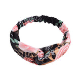 Fashion Women Girls Summer Bohemian Hair Bands Print Headbands Vintage Cross Turban Bandage Bandanas Hairbands Hair Accessories