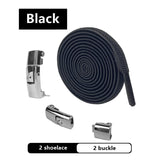 kamames Man Lace-free Rope Elastic shoelace Men Women Flats Buckle Press Fixer Sneaker Laces Adult Widened Flat Shoelace for Shoes