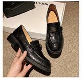 kamames kamames Loafers Versatile Round Head Single Shoes Women Spring 2024 New One Foot Pedal Lazy Shoes