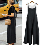 kamames EBay Hot Sale Foreign Trade HOTan and NEWn Women's Clothing Loose One-Piece Wide-Leg Pants Casual Jumpsuit