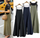 kamames EBay Hot Sale Foreign Trade HOTan and NEWn Women's Clothing Loose One-Piece Wide-Leg Pants Casual Jumpsuit