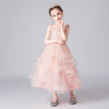 Kamames  Princess Dress Girl Flower Girl Wedding Dress Little Girl Catwalk Host Costume for Piano Performance Children's Dress Princess Dress