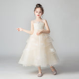 Kamames  Princess Dress Girl Flower Girl Wedding Dress Little Girl Catwalk Host Costume for Piano Performance Children's Dress Princess Dress