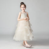 Kamames  Princess Dress Girl Flower Girl Wedding Dress Little Girl Catwalk Host Costume for Piano Performance Children's Dress Princess Dress