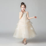 Kamames  Princess Dress Girl Flower Girl Wedding Dress Little Girl Catwalk Host Costume for Piano Performance Children's Dress Princess Dress