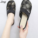 kamames Women Summer Slippers Baotou Chinese Embroidery Flowers Sandals Ladies Casual Flip Flops National Indoor Outdoor Shoes