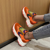 kamames New Spring Daddy Shoes And Women's Color Matching, Breathable Leisure Sports Shoes, Running Shoes With Light And Soft Soles.