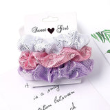 1 Set Scrunchies Hair Ring Candy Color Hair Ties Rope Autumn Winter Women Ponytail Hair Accessories 4-6Pcs Girls Hairbands Gifts