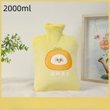 Cozy Cartoon Plush Hand Warmer - 16.91-67.63oz Winter Hot Water Bottle, PVC Material, No Batteries Required