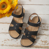 kamames New Large Breathable Fish Mouth Open Toe Anti-Skid Leisure One-Word Buckle Sandals Mother Shoes Sandals