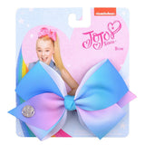 4.5 inch JoJo Bows Jojo Siwa Rainbow Printed Knot Ribbon Bow For Girls Handmade Boutique Hair Clip Children Hair Accessories