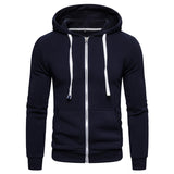 KAMAMES 2025 Clearance processing!  wish spring and autumn 65 cotton fleece sweater solid color zipper hooded sweater jacket Popularan code