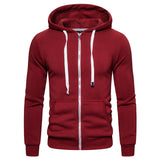 KAMAMES 2025 Clearance processing!  wish spring and autumn 65 cotton fleece sweater solid color zipper hooded sweater jacket Popularan code