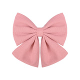 2 Pcs/lot Cute Solid Cotton Hair Bows With Clip For Girls Hair Clips Handmade Hairpins Barrettes Headwear Kids Hair Accessories