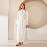 Ultra-Soft, Quick-Dry Flannel Bathrobe for Couples - Extra Long & Thick, Absorbent, Loose Fit with Pockets - Perfect for Home, Spa, and Hotel Use