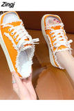 kamames Shoes Slippers Women Casual Slip On Flats Shoes Summer Ladies Half Slipper Platform Shoes Femme 2023 New Fashion