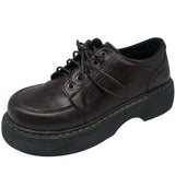 kamames Children 2024 Spring New College Style Jk Uniforms Korean Version Of Online Celebrity Thick-Soled British Leather Shoes