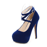 kamames 2022 Striptease High Heel Shoes on Platform Casual Blue Black Red Women Stilettos Dance Evening Party Pumps Large Size35-46