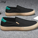 kamames Sneakers Male Spring Footwear Casual Vulcanized Sneakers Man Leather White Shoes 2023 New Shoes Man