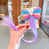 2021 Sweet Colorful Hairpin Lovely Children Girls Hairclip Kids Cute Barrette Cartoon Extension Braider Rainbow Hair Accessories