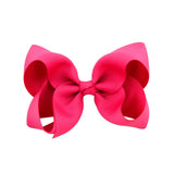 1Piece Solid Grosgrain Ribbon Hair Bows With Clip For Cute Girls Handmade Hair Clips Barrettes Hairpins Kids Hair Accessories