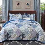 2/3pcs Luxurious Floral Plaid Bedspread Set - Soft, Breathable, and Comfortable Quilted Coverlet with Pillowcase - Perfect for All Seasons, Thin, Lightweight, and Easy Care Bedding Supplies