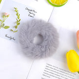 3.5 Inches New Winter Women Plush Scrunchie Girls Elastic Hair Bands Ponytail Holder Hair Rope Ties Headwear Hair Accessories