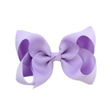 1Piece Solid Grosgrain Ribbon Hair Bows With Clip For Cute Girls Handmade Hair Clips Barrettes Hairpins Kids Hair Accessories