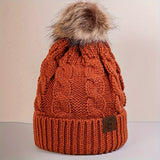 Lightweight Ribbed Knit Beanie - Soft, Warm, and Coldproof with Toggle Closure - Perfect for Women in Autumn and Winter