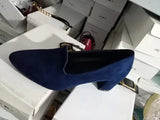 kamames kamames Size Suede High Heels Autumn 2023 New Women's Shoes Thick Heel Shallow Fashion Shoes Professional Shoes Temperament Single Shoes Women