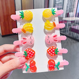 10PCS/Set New Girls Cute Cartoon Ice Cream Unicorn Hair Clips Kids Lovely Hairpins Headband Barrettes Fashion Hair Accessories