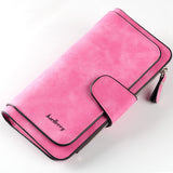 Classic Trendy Long Coin Purse, Faux Leather Multi Wallet, Large-capacity Purse With Zipper