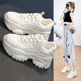 kamames kamames Bottom Fashion Dad Shoes Female Style 2024 New Autumn Breathable Increase Climax Retro Small White Casual Sports Shoes Female