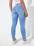 NEW Essnce Ripped Raw Cut Skinny Jeans