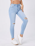 NEW Essnce Ripped Raw Cut Skinny Jeans