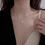 Shiny Necklaces For Women Zircon Water Drop Pendant Clavicle Chain Necklace Valentine's Day Gift Wedding Party Jewelry