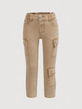 NEW Young Girl Jeans With Flap Pockets